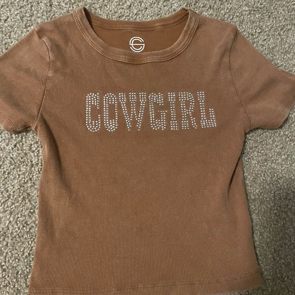 Cowgirl Kids Brown T-Shirt
